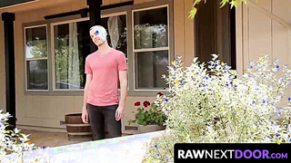 RawNextDoor.com - Lance Taylor pulls it out and takes it all the way down his throat