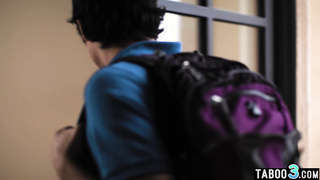 MILF preparing dinner on stepsons cock