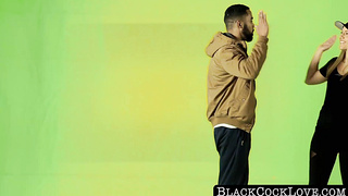 BlackCockLove.com - Cute blonde teen Candice gets that raw black meat doggystyle rough