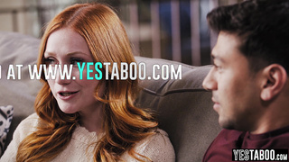 Petite redhead teen fucks hung stepbro