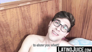 Young twink eagerly anticipates my cum while swallowing my dick