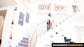 BangbrosPassword.com - Gorgeous brunette babe in high heels sucks and fucks like a pro