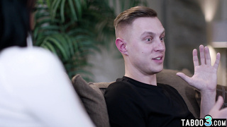 Mature stepmom got closer to her stepson