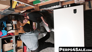 Horny Big Black Cocked Guard Caught Himself a Cute Perp 2