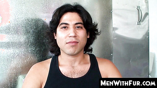 MenWithFur.com - Hairy ass eater jerks his rock solid dick solo