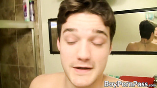 [censored] twink wakes up with a tongue up his tight ass