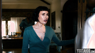 Petite MILF wife interracial threesome