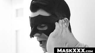 MaskXXX.com - Big dick striper Nick Vargas's jacking off the proper way solo