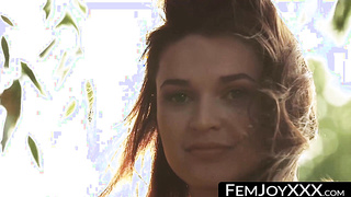 FemJoyXXX.com - Tiny babe teases while slowly undressing solo