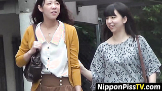 NipponPissTV.com - Shy Japanese [censored] filmed pissing loads outdoor in public view