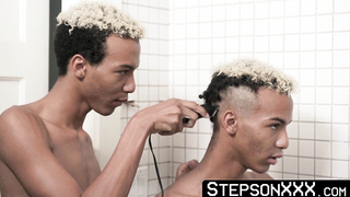 Teaching my stepson Alex Meyer some defensive moves including horny ones