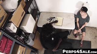 Sweet Twink Fucked in 3way by Hunk Cop and Hot Step Dad
