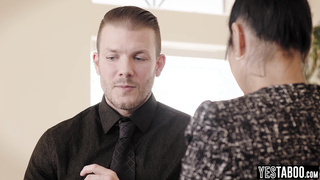 Mature stepmother fucks big cock stud