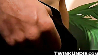 TwinkUndie.com - Alexx's weird undie fetish jerk off and passionate cumshot