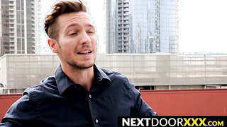 NextDoorXXX.com - Jock's precum drips as he strokes his big boner solo