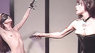 Redhead sub loves being dominated and spanked by lesbians