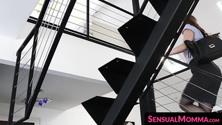 SensualMomma.com - Hot stepmom's pussy eaten out by nubile lesbian teen's desire