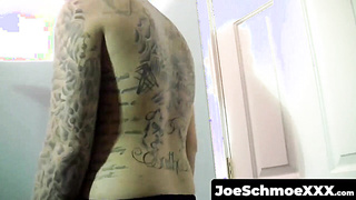 JoeSchmoeXXX.com - Inked Ivy drains his balls with an intense jerk off solo