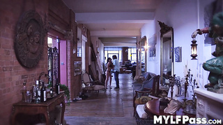 Seductive MILF Ava Dalush rides big cock after hot blowjob