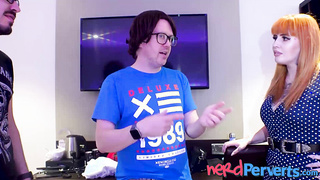 Big natural tits teen Haydies tricked into kinky blowjob