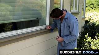 BuddiesNextDoor.com - Connor learns naughty fun's true meaning in a blazing fuck with Brenner