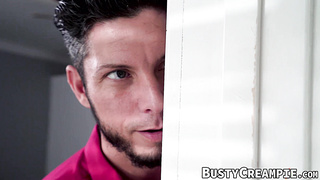 Inked Joslyn James deepthroats cock before cowgirl riding