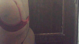 she is nude with happy