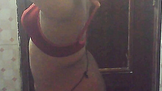 she is nude with happy