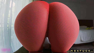 BIG ASS in FITNESS LEGINGS Receive a CREAMPIE 2