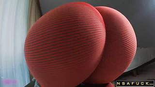 BIG ASS in FITNESS LEGINGS Receive a CREAMPIE 2