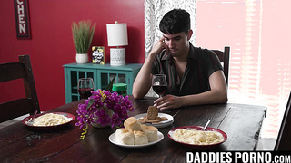 Hot Rob Quin succumbs to his beefy stepdads deep fucking in the ass