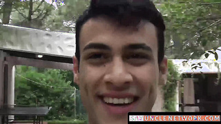 SayUncleNetwork.com - Latino twink's gay sex initiation with raw dick action