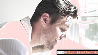 SayUncleNetwork.com - Big dick stepdad creampies shy stepson after a hard raw ass pounding