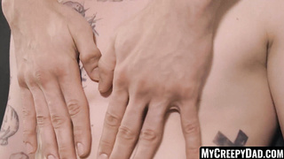 MyCreepyDad.com - Stepdad's sixty-nine rimming with young gay ends in a raw fuck fest