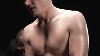 Grant got fucked from behind while blowing