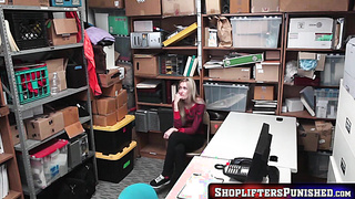 ShopliftersPunished.com - Teen Sierra Nicole hammered hard by security dude deep in her tight fuckhole