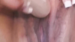 Hot amateur Rosann Alee plays with dildo before raw fucking