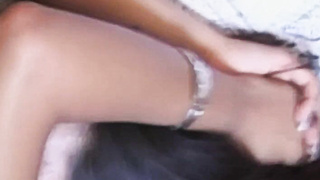 Hot amateur Rosann Alee plays with dildo before raw fucking