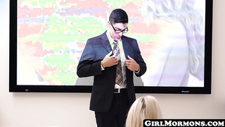 GirlMormons.com - Pure Mormon virgins find comfort and penance in sucking their pastor's big, divine dick