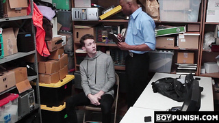 BoyPunish.com - Curly-haired twink's bareback punishment: raw fucked by a BBC for stealing condoms