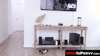 MomIsPervy.com - Secretly filmed stepmom playing with her pussy solo