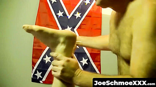 JoeSchmoeXXX.com - Joe gets his face slowly fucked by straight guy Eric's big cock