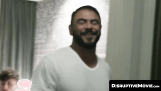 DisruptiveMovie.com - Dancer Joshua Parks swallows entertainment mogul Alpha Wolfe's massive dick