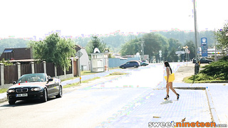 Ravishing nubile ends up with creampie after being railed