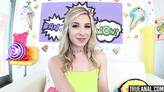 TRUE ANAL Cheerleader Kait cant wait for anal