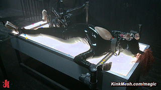 Latex babe Daisy Ducati subjected to intense torture