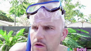 Natural tits Jocelyn Stone rides big dick reverse cowgirl