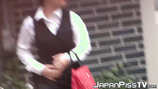Piss fetish Japanese teenagers filmed by kinky [censored]