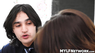 MILFs Krystal Sparks and Millie Morgan ask their stepsons for help