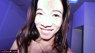 Big boobs Asian ladyboy anal penetration